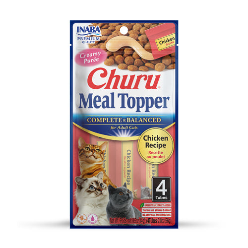 Inaba Cat Churu Meal Topper - Chicken Recipe 56g - 3pk