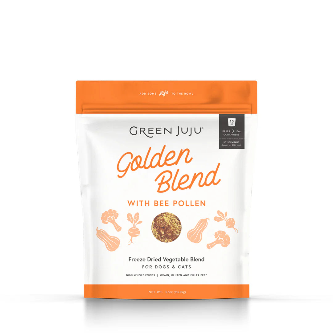 Green Juju Dog Freeze Dried Golden Blend with Bee Pollen