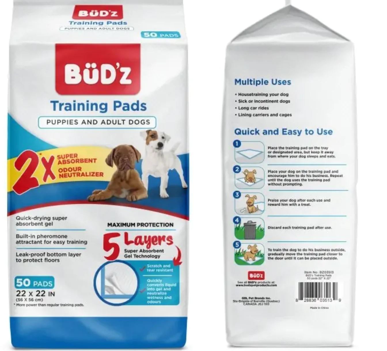 Bud'Z Disposable Puppy Pad