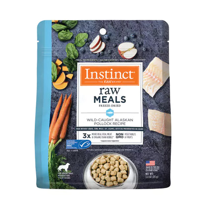 Instinct Freeze-Dried Raw Meals Grain-Free Dog Food Alaskan Pollock Recipe