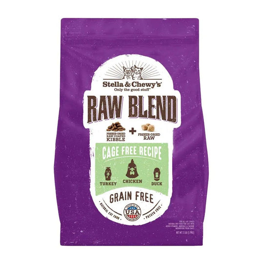 STELLA & CHEWY'S® CAGE FREE RECIPE RAW BLEND KIBBLE DRY CAT FOOD