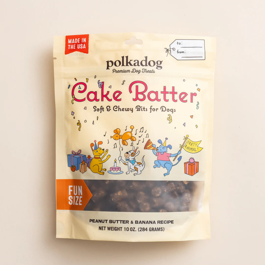 Polkadog Cake Batter, Peanut Butter & Banana 10 oz