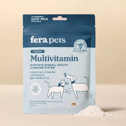 Fera Pets – Goat Milk Topper – Multivitamin, Powder – 60 Servings