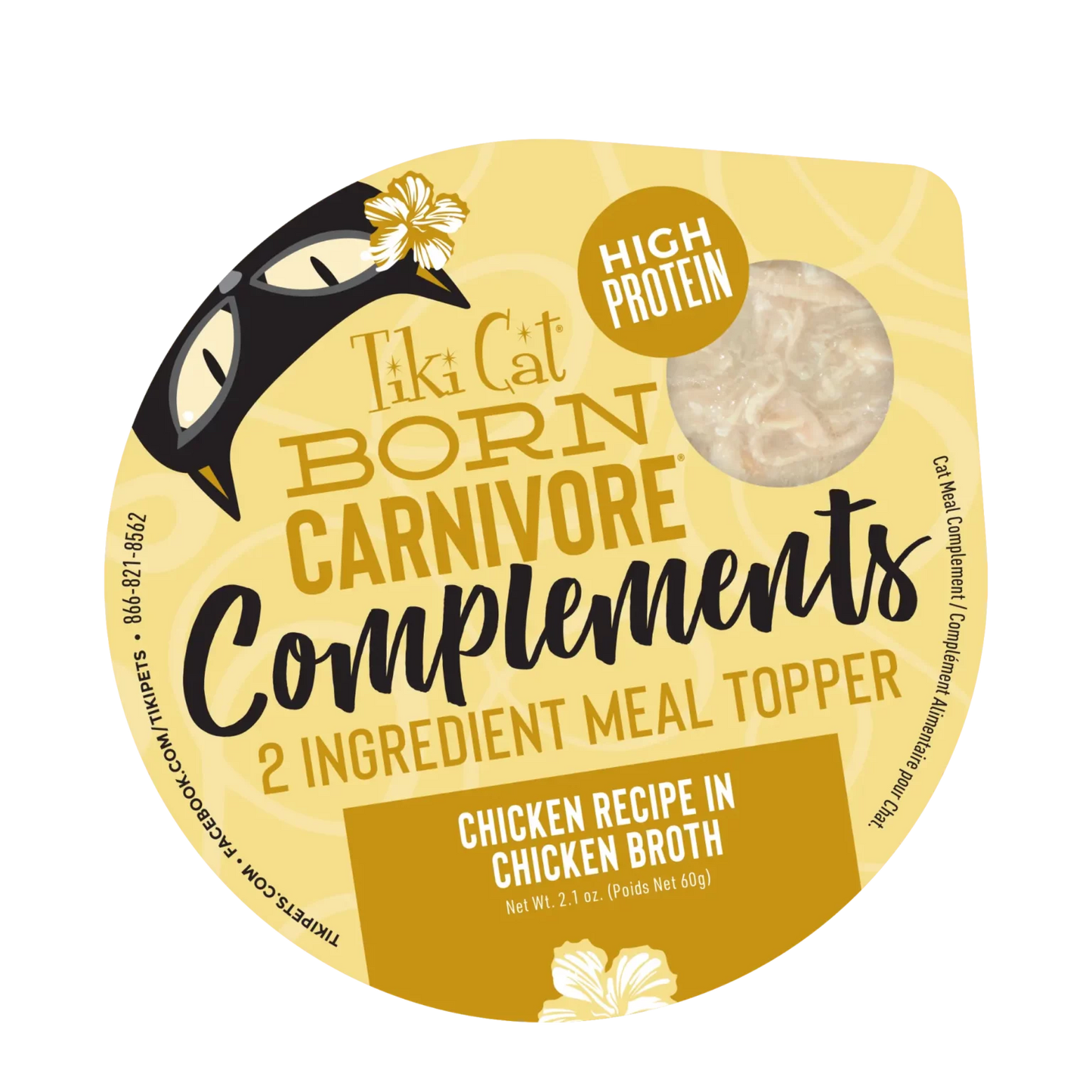 TIKI CAT® COMPLEMENTS CHICKEN RECIPE IN CHICKEN BROTH WET CAT FOOD TOPPER 2.1OZ*3pk