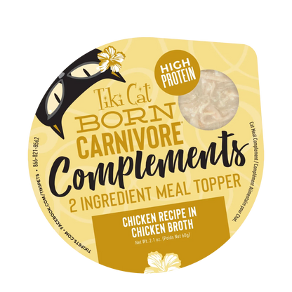 TIKI CAT® COMPLEMENTS CHICKEN RECIPE IN CHICKEN BROTH WET CAT FOOD TOPPER 2.1OZ*3pk