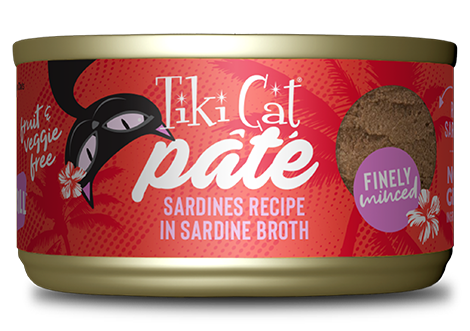 TIKI CAT® GRILL PÂTÉ SARDINES IN SARDINE BROTH WET CAT FOOD 2.8OZ*3pk