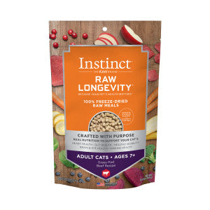 Instinct Longevity Freeze Dried Raw Meals Adult 7 Plus Beef Cat 9.5oz