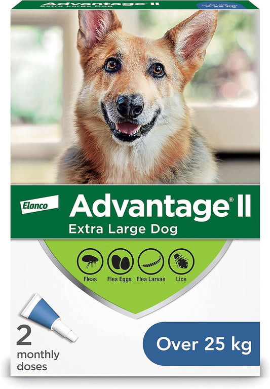 Advantage II Topical Flea+Lice Protectionl for X-Large Dogs over 25kg