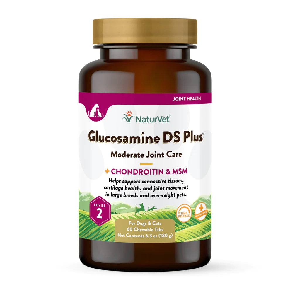 NATURVET® GLUCOSAMINE DS PLUS™ CHEWABLE TABS FOR CATS & DOGS