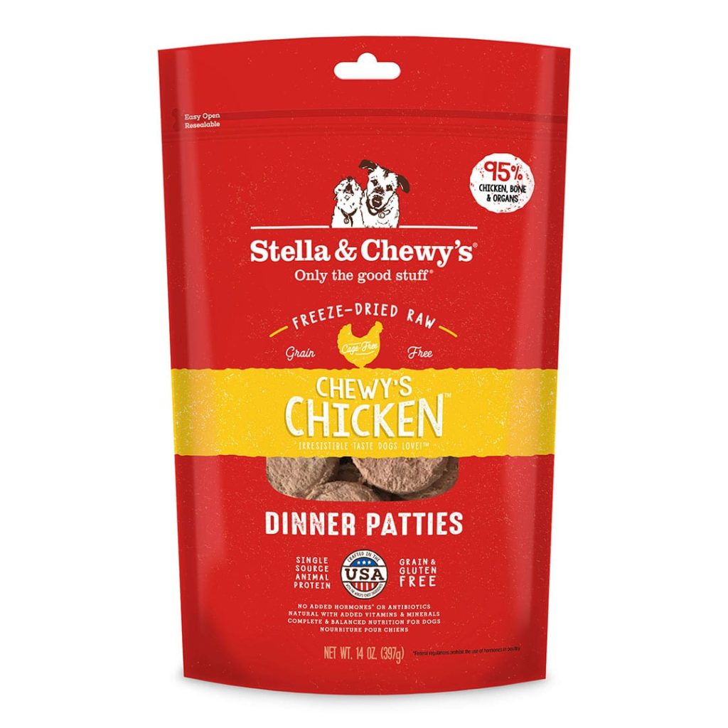 STELLA & CHEWY'S® CHEWY'S CHICKEN DINNER PATTIES FREEZE-DRIED RAW DOG FOOD