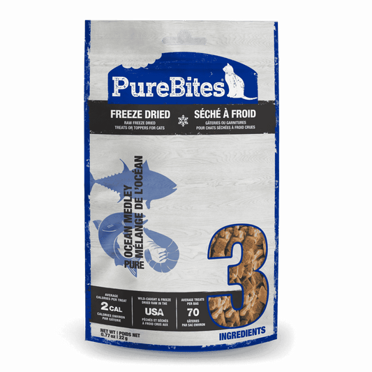 PUREBITES® OCEAN MEDLEY FREEZE-DRIED CAT TREAT 22 GM