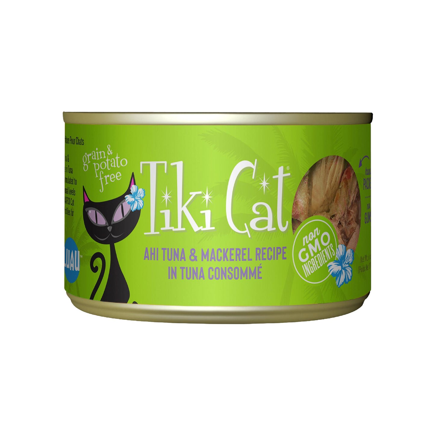 TIKI CAT® AHI TUNA & MACKEREL RECIPE IN TUNA CONSOMMÉ WET CAT FOOD