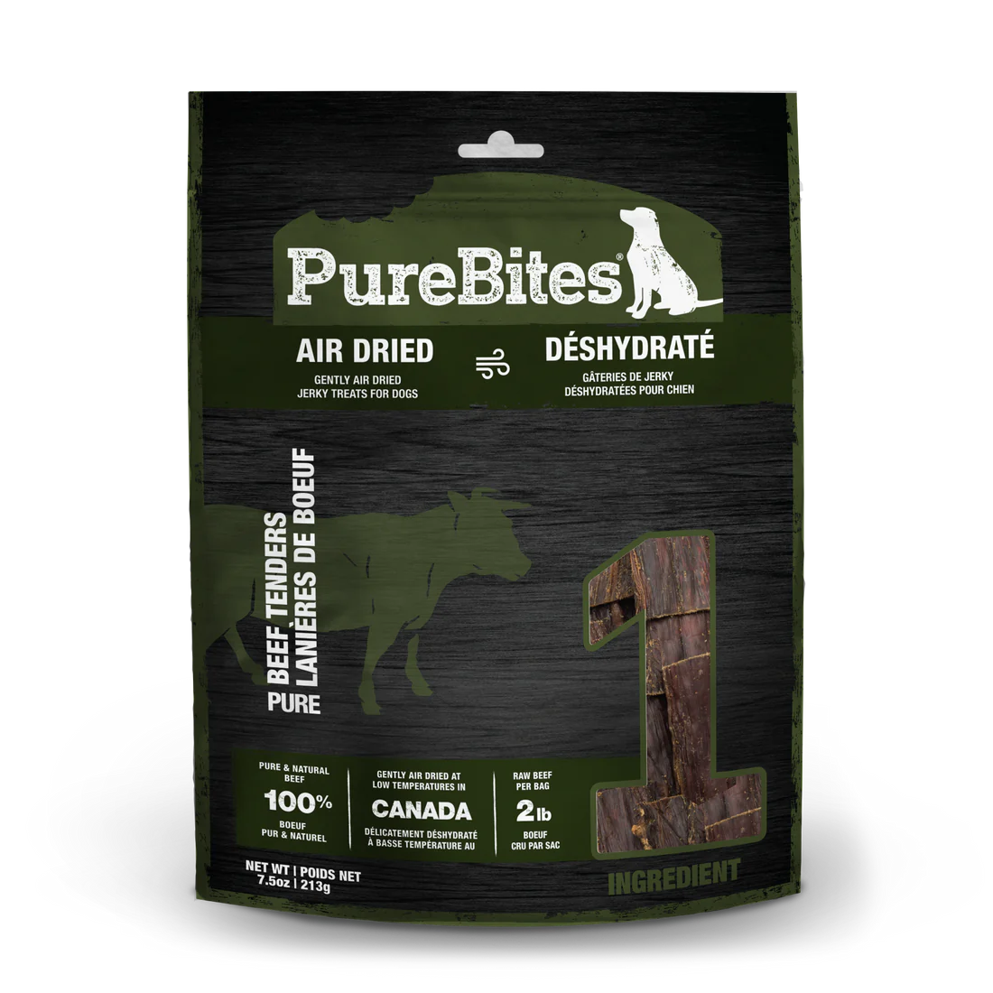 PUREBITES® BEEF JERKY DOG TREATS 213 GM