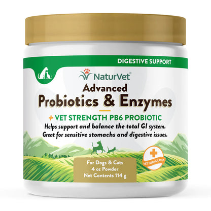 NATURVET® ADVANCED PROBIOTICS & ENZYMES POWDER