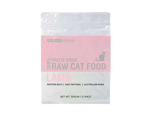 FDA 100% RAW CAT FOOD – LAMB 25G