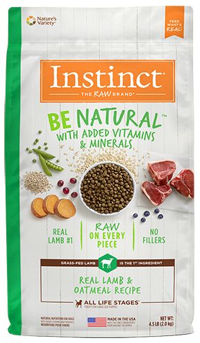 Instinct Be Natural Real Lamb And Oatmeal Dog