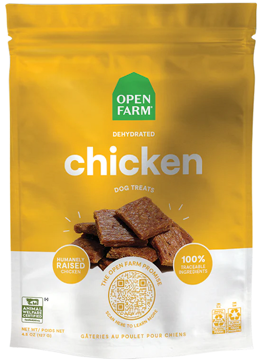 OPEN FARM® DEHYDRATED CHICKEN DOG TREATS 4.5 OZ