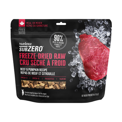 Nutrience SubZero Freeze-Dried Raw Dog Food - Beef & Pumpkin Recipe
