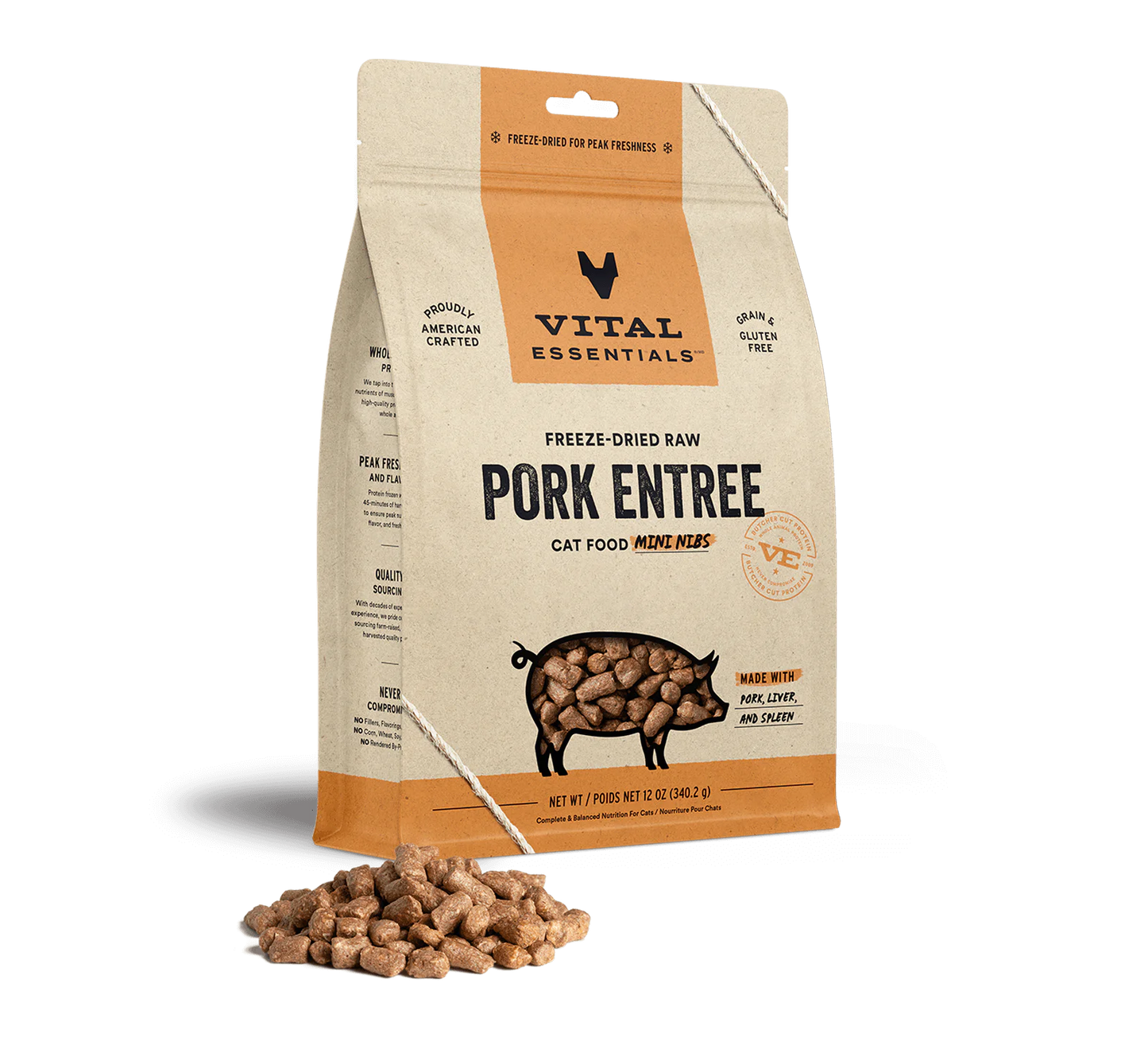 VE FDR Pork Mini Nibs Cat Food