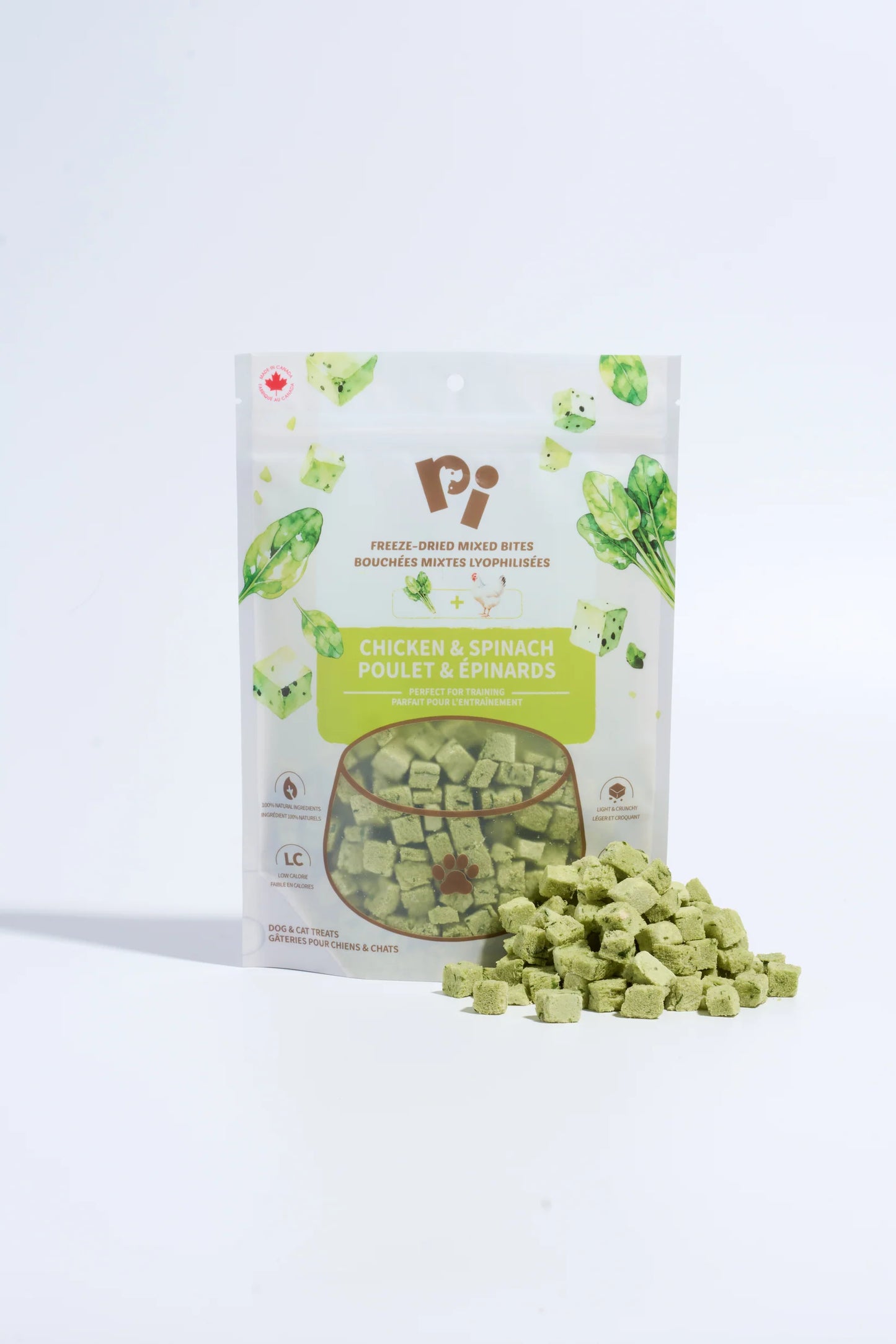 PiPet - MIXED BITES - CHICKEN & SPINACH 57G