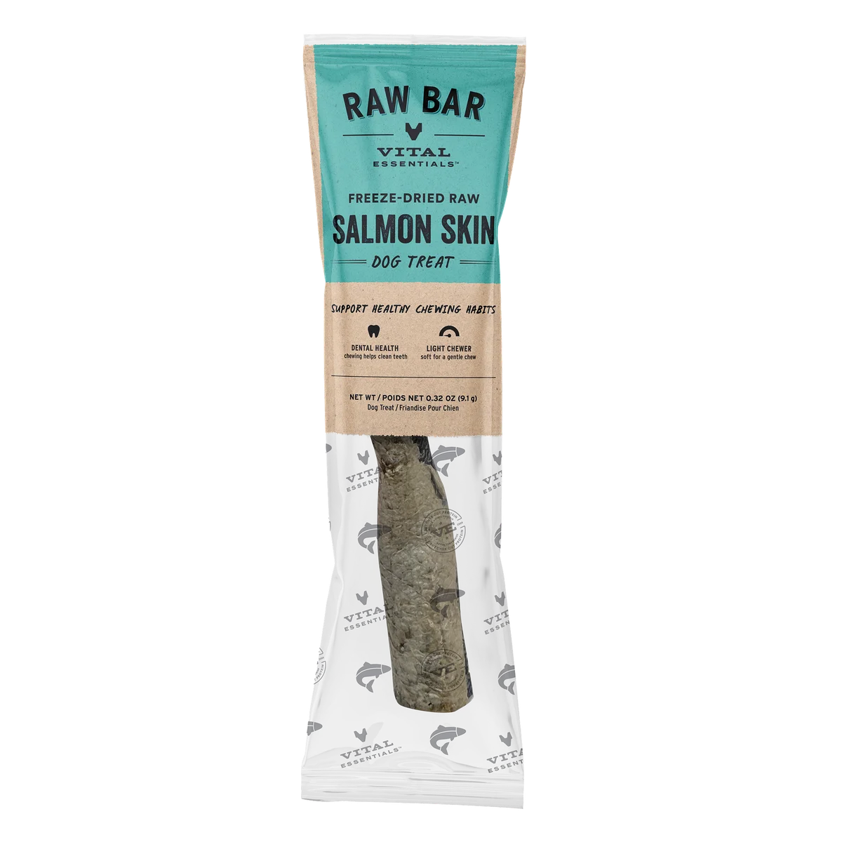 Vital Essentials® RAW BAR Freeze-Dried Raw Salmon Skins Dog Snacks