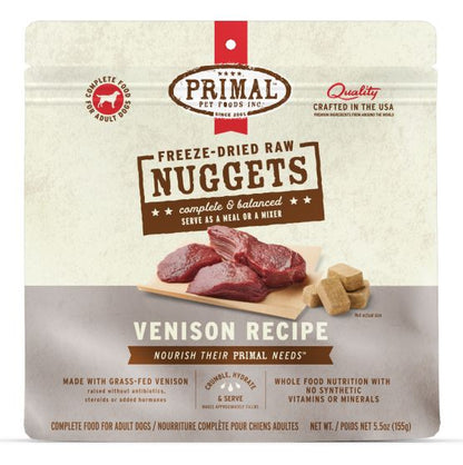 Primal Freeze Dried Venison Nuggets Dog