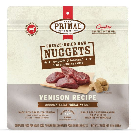 Primal Freeze Dried Venison Nuggets Dog