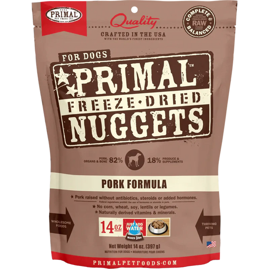 Primal Freeze Dried Pork Nuggets Dog