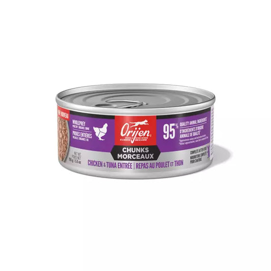 ORIJEN Chunks Wet Kitten Food Chicken + Tuna Entrée 155g 3pk