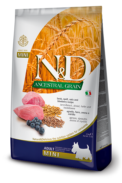 Farmina N&D Ancestral Grain Canine Lamb & Blueberry Mini