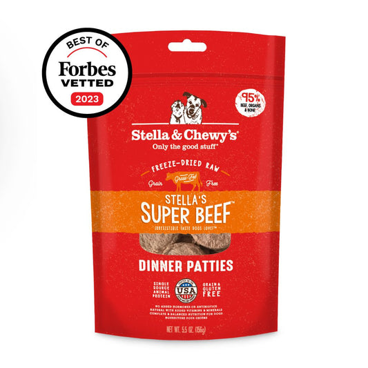 STELLA & CHEWY'S® STELLA'S SUPER BEEF DINNER PATTIES FREEZE-DRIED RAW DOG FOOD