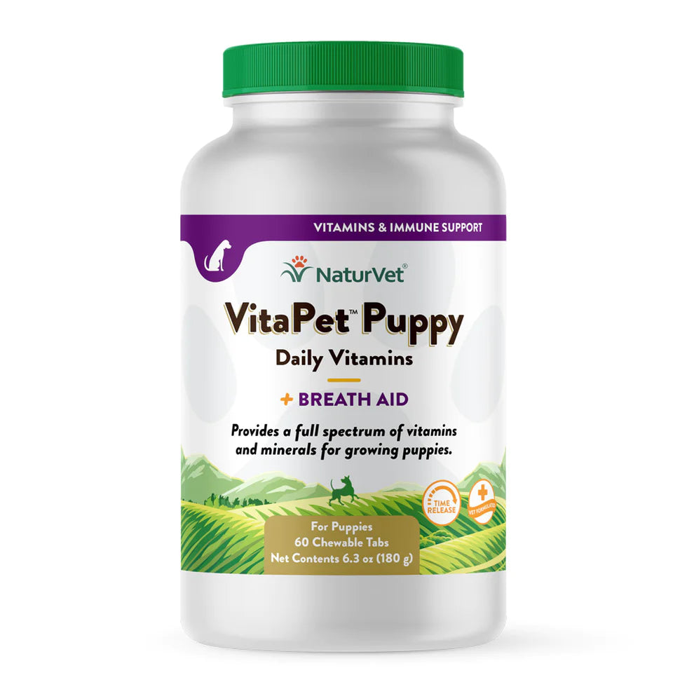 NATURVET® VITAPET™ PUPPY DAILY VITAMINS CHEWABLE TABLES (60 CT)