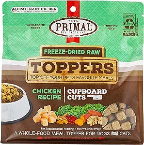 Primal Freeze Dried Chicken Cupboard Cuts Topper Cat-Dog