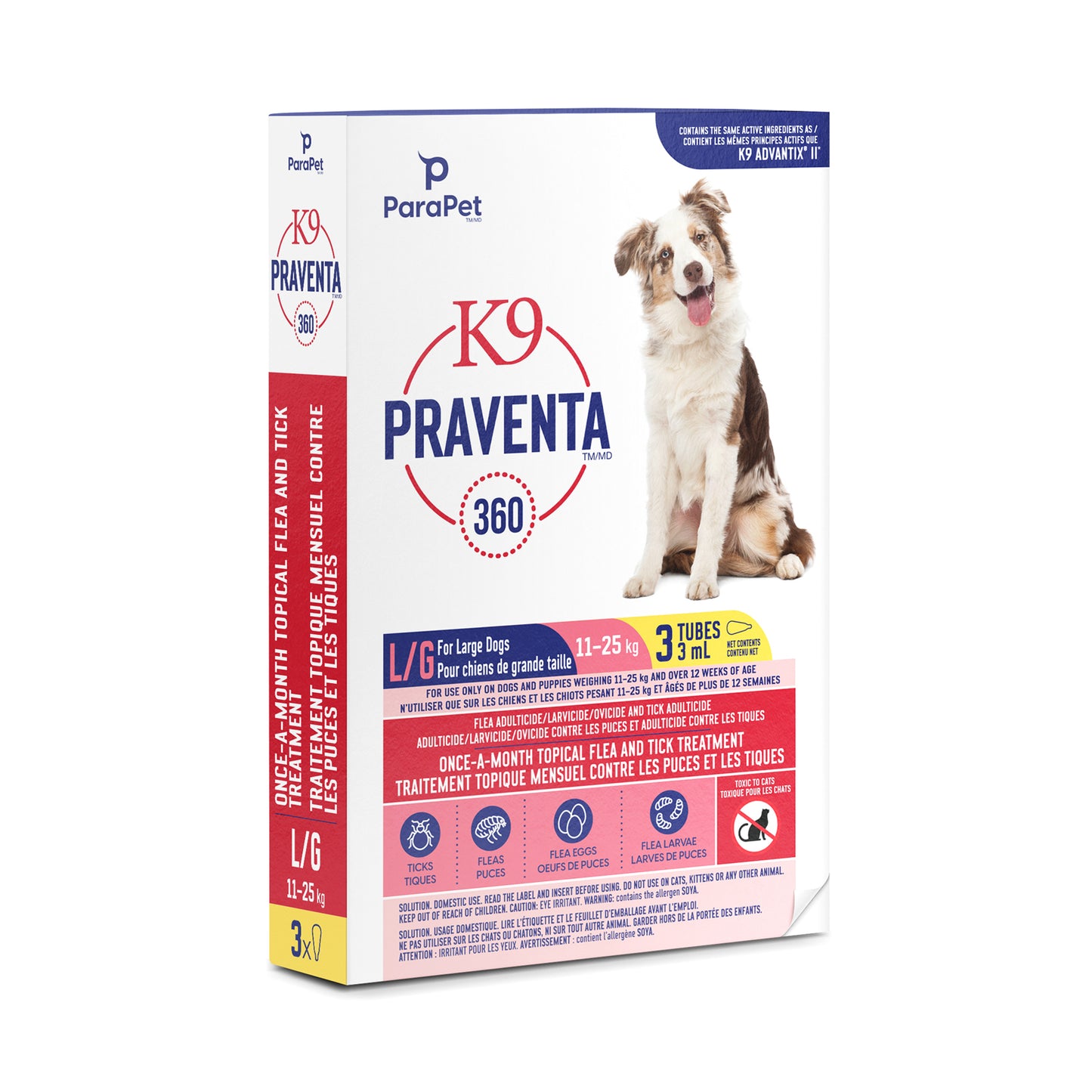 K9 Praventa 360 Flea & Tick Treatment - Large Dogs 11 kg to 25 kg