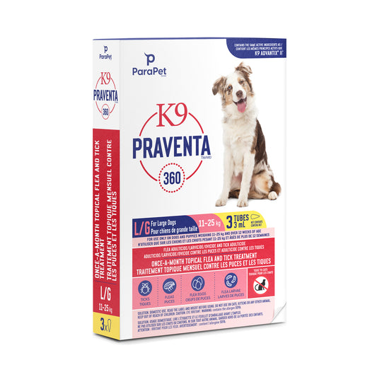 K9 Praventa 360 Flea & Tick Treatment - Large Dogs 11 kg to 25 kg