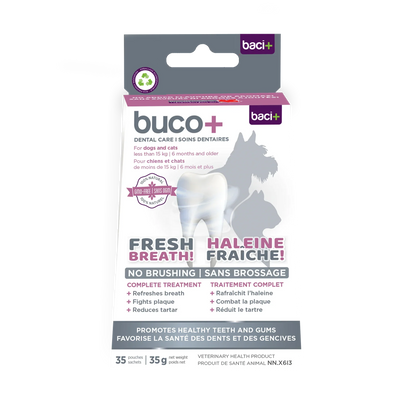 buco+ fresh breath and healthy teeth for cats and dogs 35G
