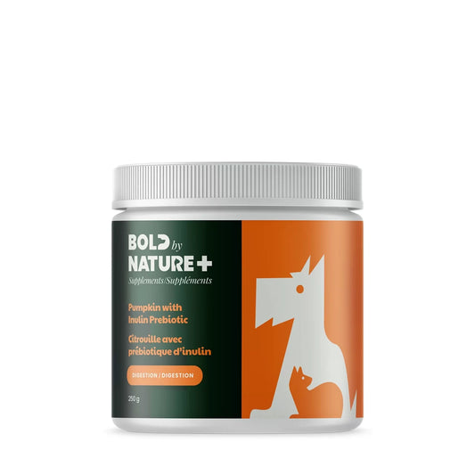 BOLD BY NATURE PUMPKIN WITH INULIN PREBIOTIC SUPPLEMENT FOR DOGS & CATS 250GM