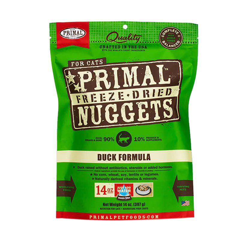 Primal Freeze Dried Duck Nuggets Cat