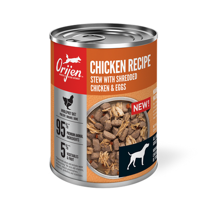 Orijen Chicken Recipe with Shredded Chicken & Eggs Dog Wet Food*3pk