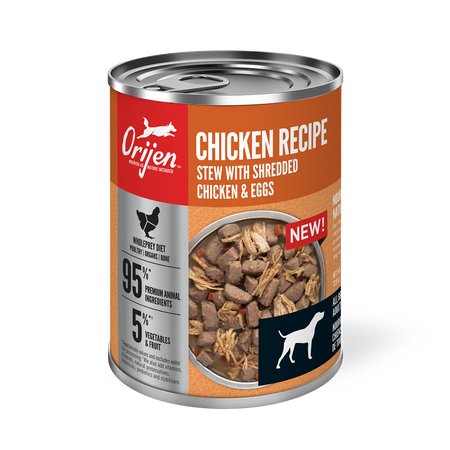 Orijen Chicken Recipe with Shredded Chicken & Eggs Dog Wet Food*3pk