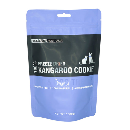 FDA FREEZE DRIED KANGAROO COOKIE PET TREATS 100GM