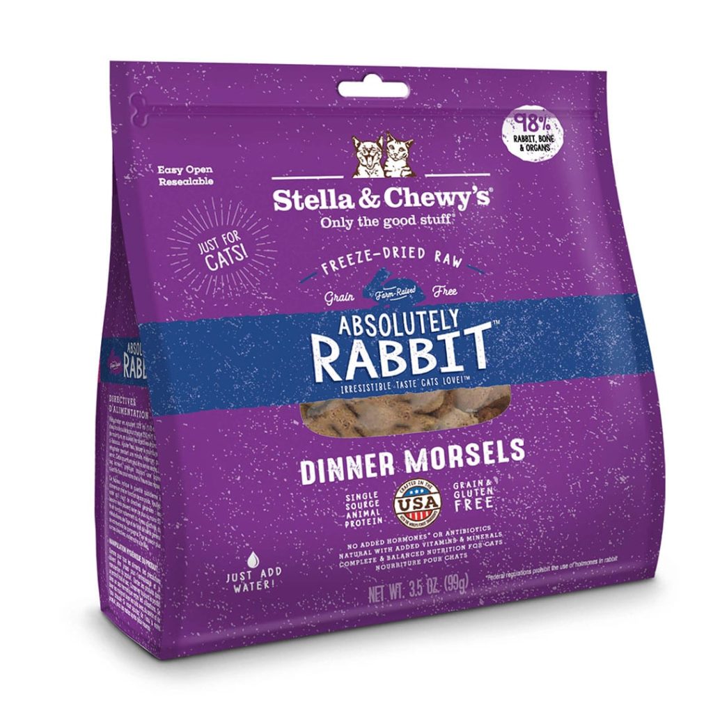 STELLA & CHEWY'S® ABSOLUTELY RABBIT FREEZE-DRIED RAW DINNER MORSELS CAT FOOD