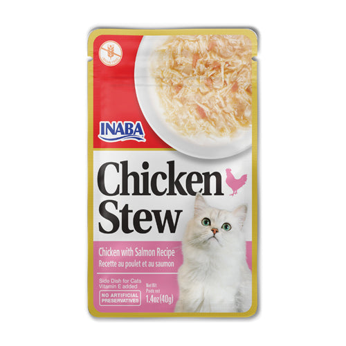 Inaba Cat Chicken Stew - Chicken with Salmon Recipe 40g - 3pk