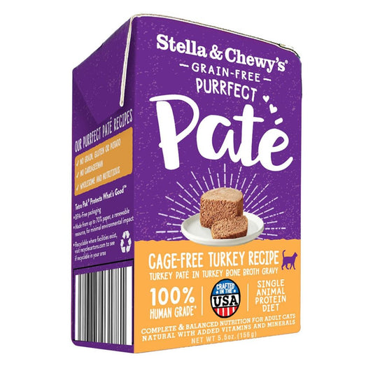 STELLA & CHEWY'S® PURRFECT PÂTÉ CAGE-FREE TURKEY WET CAT FOOD 5.5 OZ x6