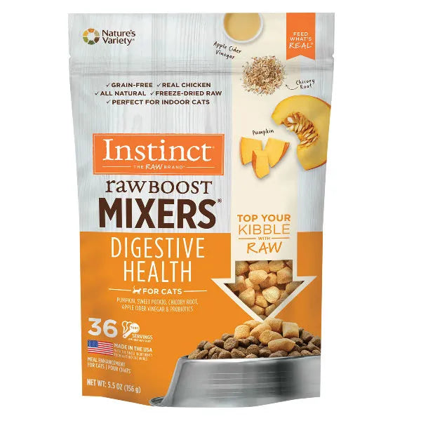 Instinct Raw Boost Mixers Grain Free Digestive Health Topper Cat 5.5oz