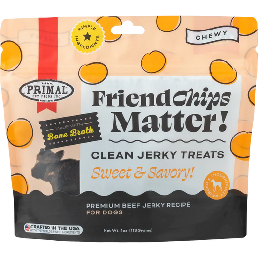 Primal Friendchips Matter Beef With Broth Dog 4oz