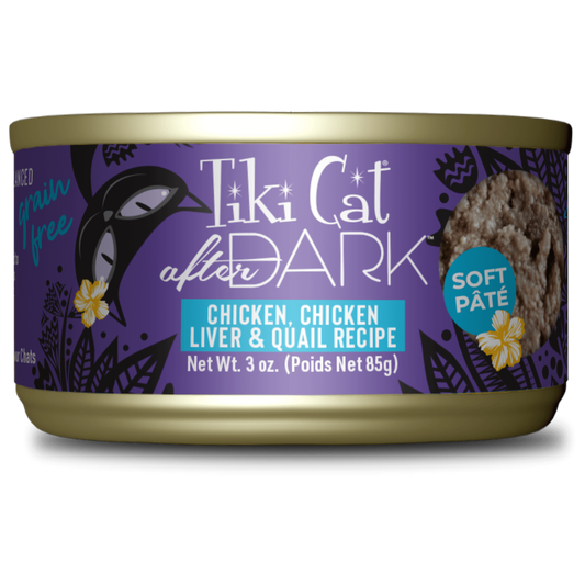 Tiki Cat® After Dark™ Paté Chicken, Chicken Liver & Quail Recipe