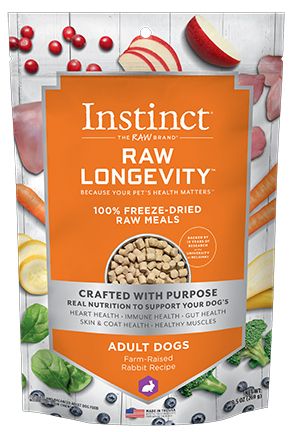 Instinct Longevity Freeze Dried Raw Meals Adult Dog 9.5oz