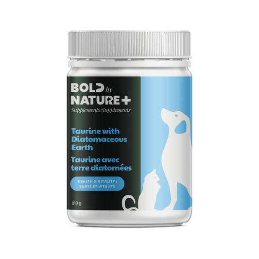 BOLD BY NATURE TAURINE WITH DIATOMACEOUS EARTH SUPPLEMENT FOR DOGS & CATS 210GM