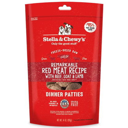 STELLA & CHEWY'S® REMARKABLE RED MEAT DINNER PATTIES FREEZE-DRIED RAW DOG FOOD